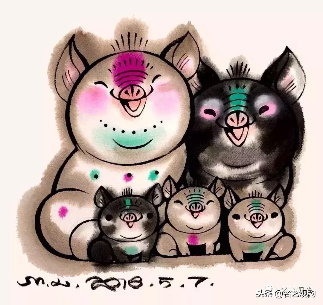 赏十大名家画笔下的猪，”猪“福填满2019！