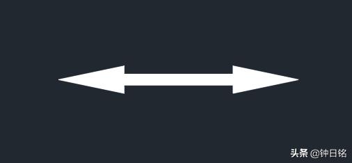 cad绘制箭头的两种方法,物理画图实心箭头和空心箭头区别
