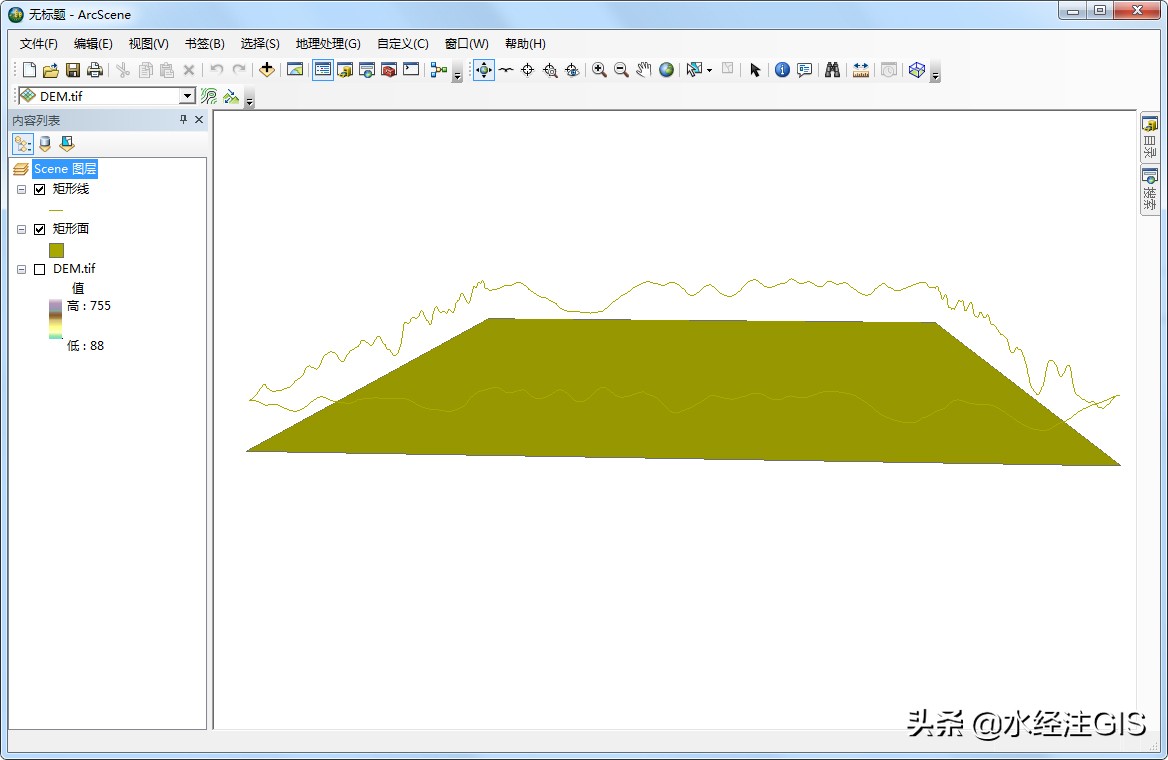 arcscene怎么导出可视化效果图,arcscene三维图制作教程