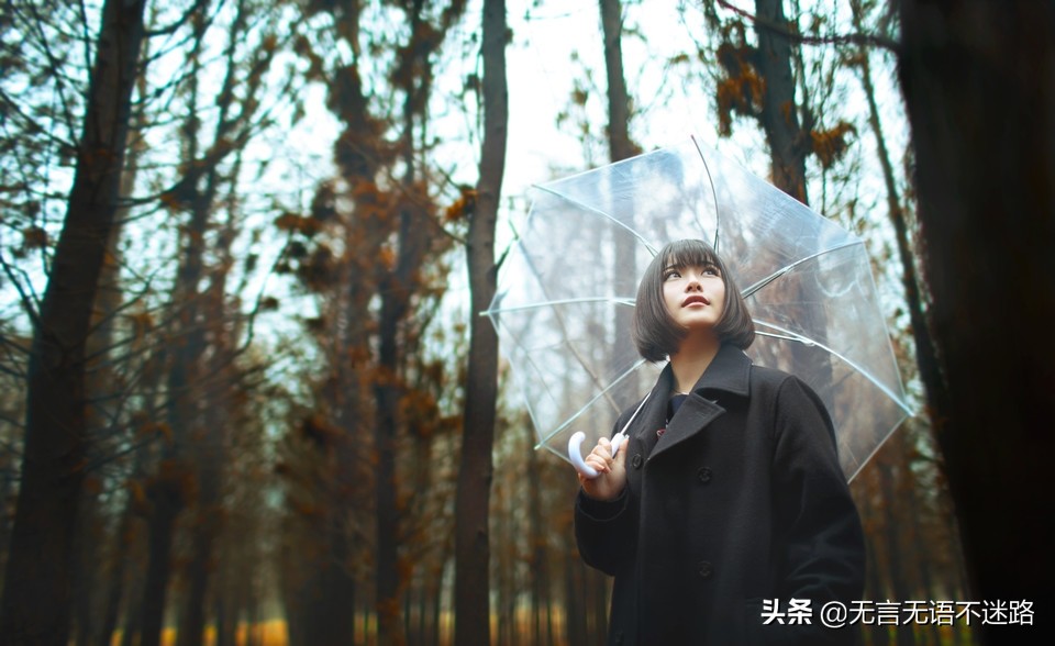 女生高颜值雨伞日系风,日系美少女雨伞