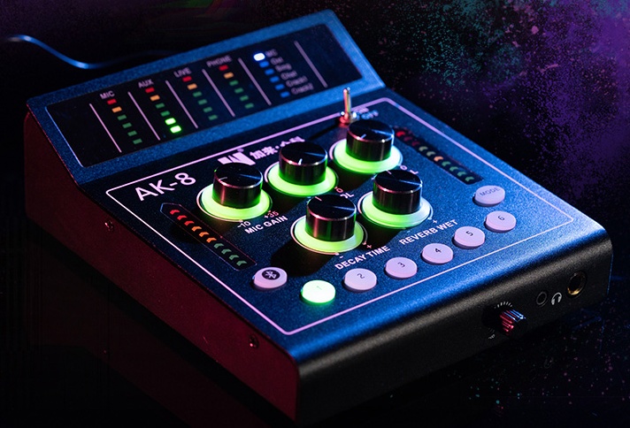 顶级k歌声卡,加来众科ak8pro声卡如何调节低音