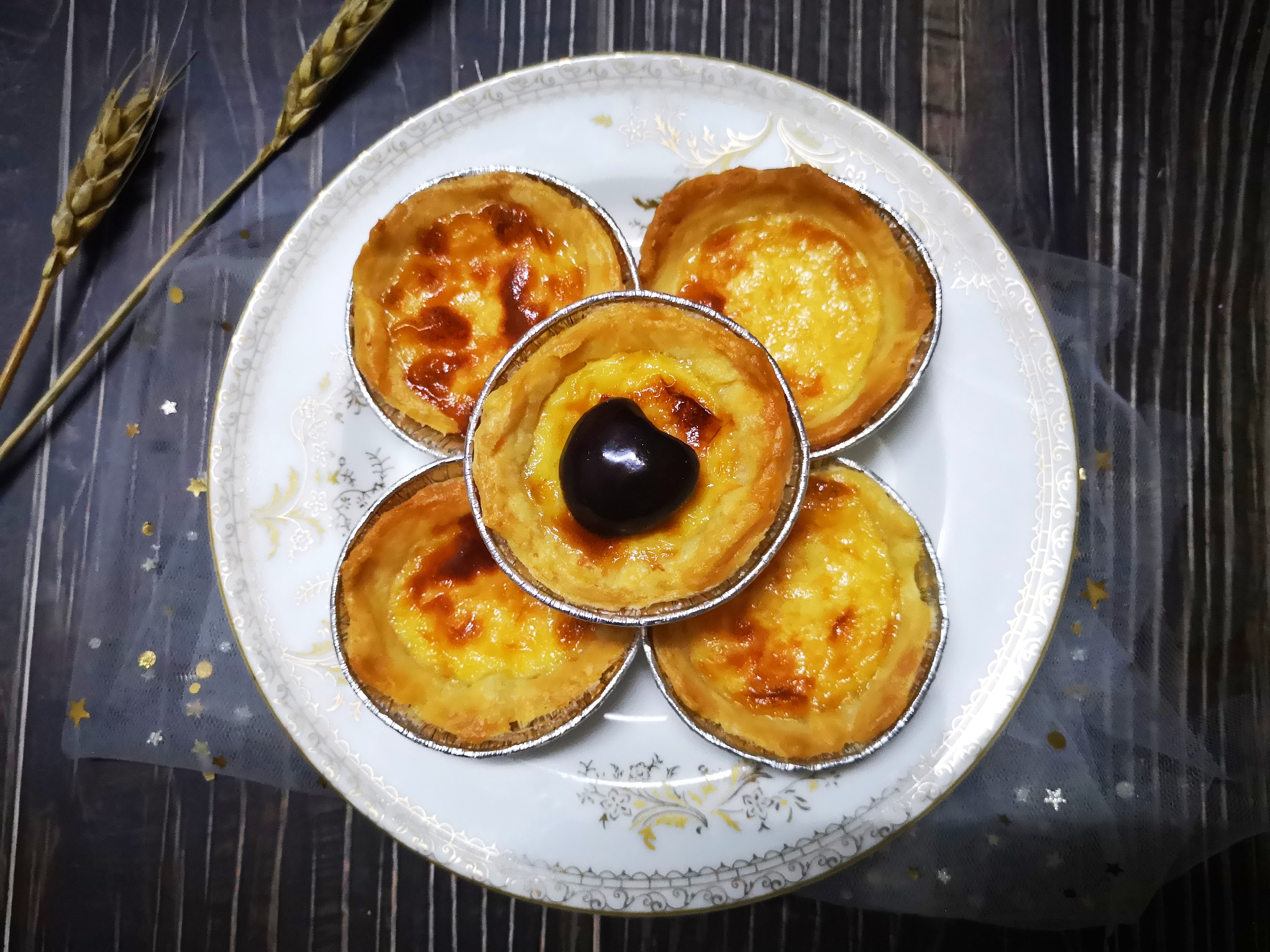 宅家烘焙蛋挞,宅家自制美食之香酥蛋挞