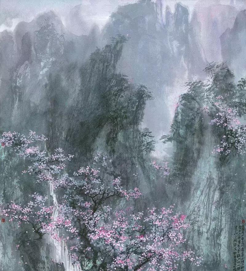 画家宋雨桂作品欣赏,宋雨桂山水书画作品