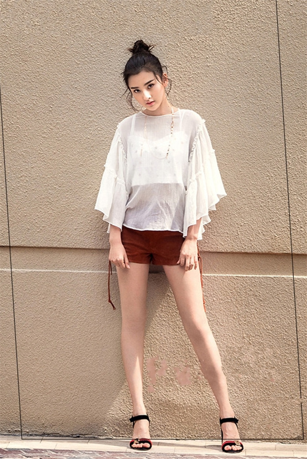 新款冰冰凉凉的雪纺衬衫,清凉洋气衬衫