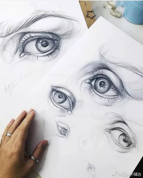 简笔画古风眼睛100种画法,古风眼睛100种画法简单