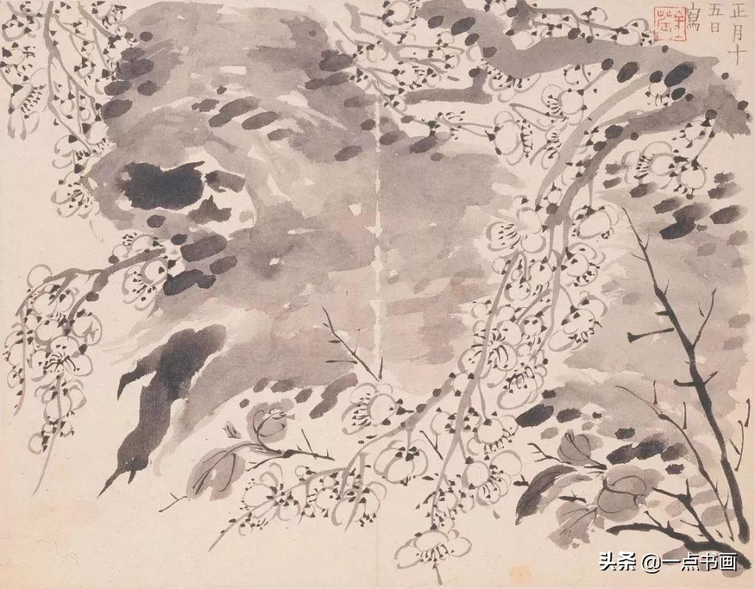 清代山水花鸟画家名单,清代画家朱耷的花鸟画画得很简练