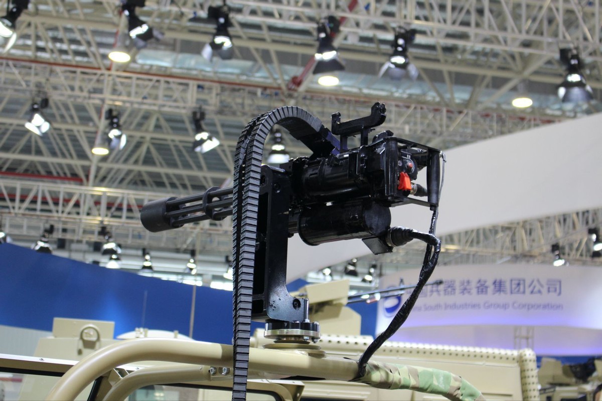 珠海航展14.5毫米三管转管机枪,新型轻机枪珠海航展