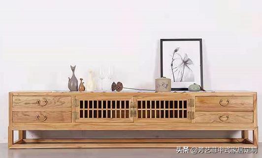 新中式客厅电视柜效果图,餐厅客厅电视柜隔断柜新中式