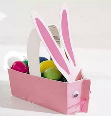 复活节兔子手工外发,复活节兔子彩蛋做手工