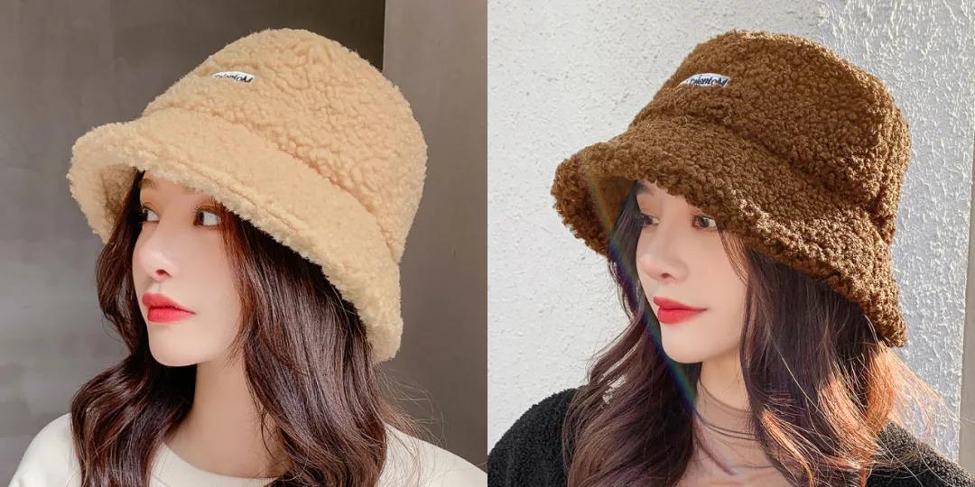 羊羔绒渔夫帽，戴上就会爱上