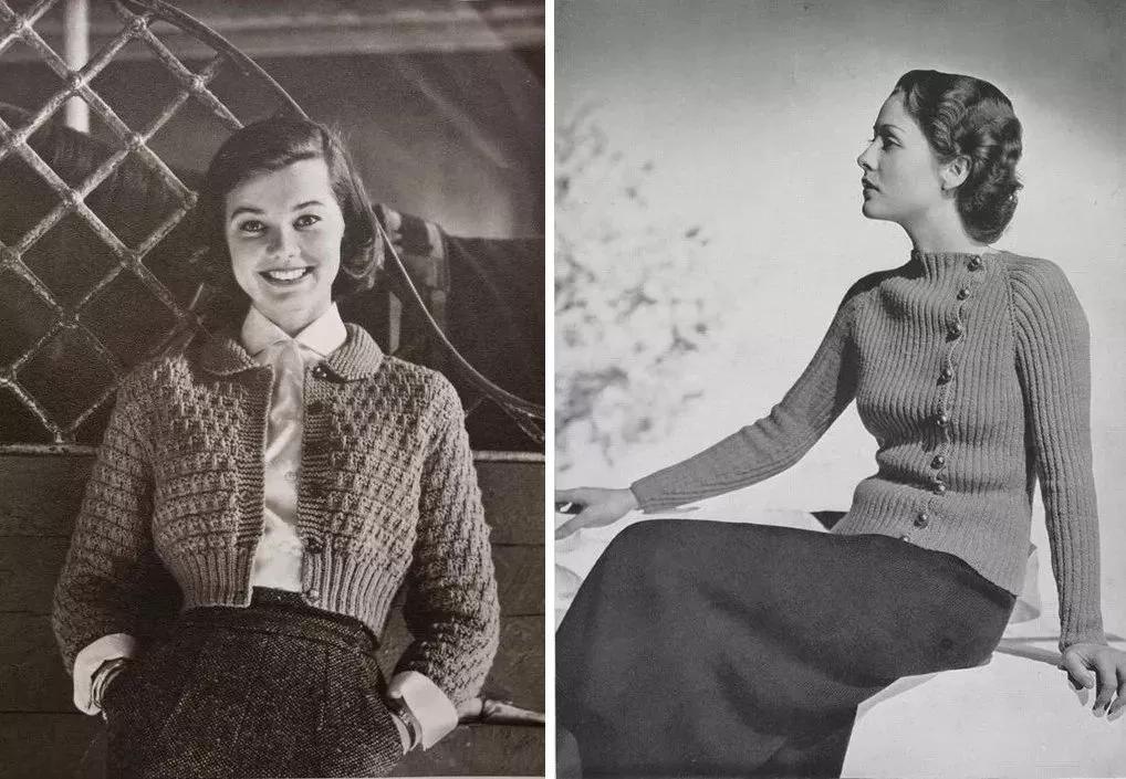 奶奶衫配半裙时髦保暖又有气质,2020早春穿奶奶衫超美