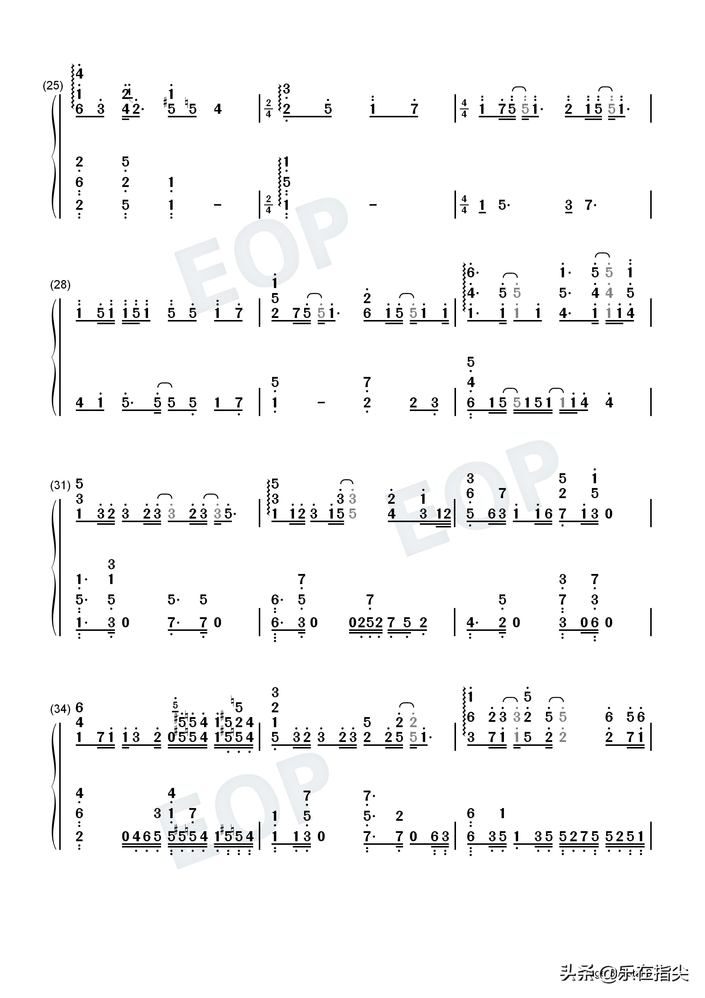 冰糖雪梨钢琴简谱,冰糖炖雪梨冰天雪地钢琴曲简谱