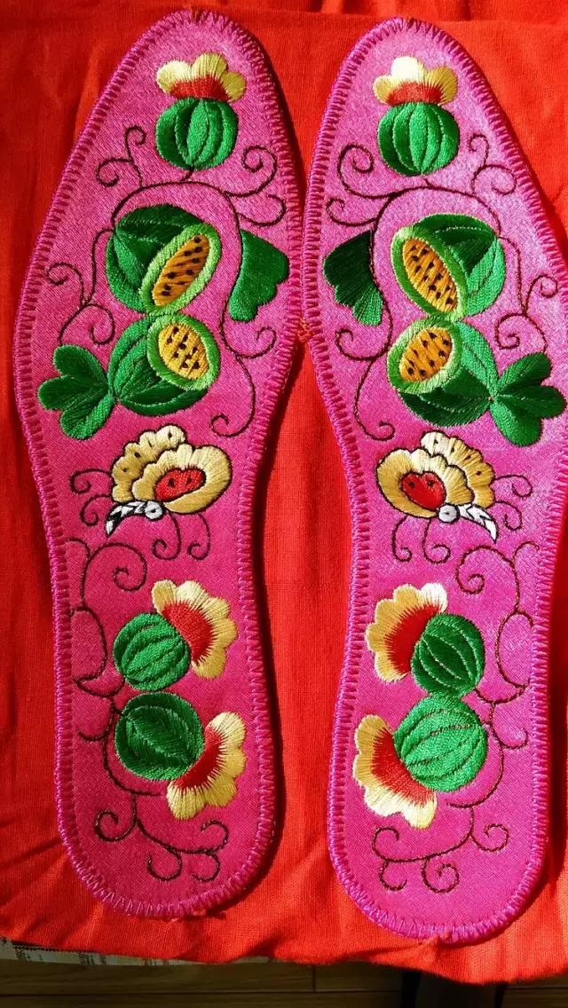 刺绣鞋垫图案大全图解,刺绣各种鞋垫图案