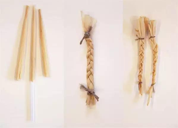 用玉米皮做的手工作品,手工玉米皮编席子教程