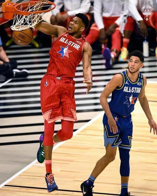 nba全明星詹姆斯对战字母哥,2019全明星赛詹姆斯队vs字母哥队