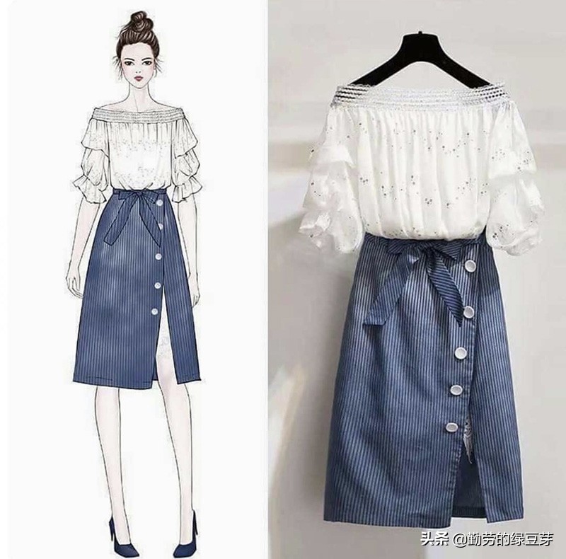 动画女性裙子穿搭方法,女裙连衣裙穿搭动漫