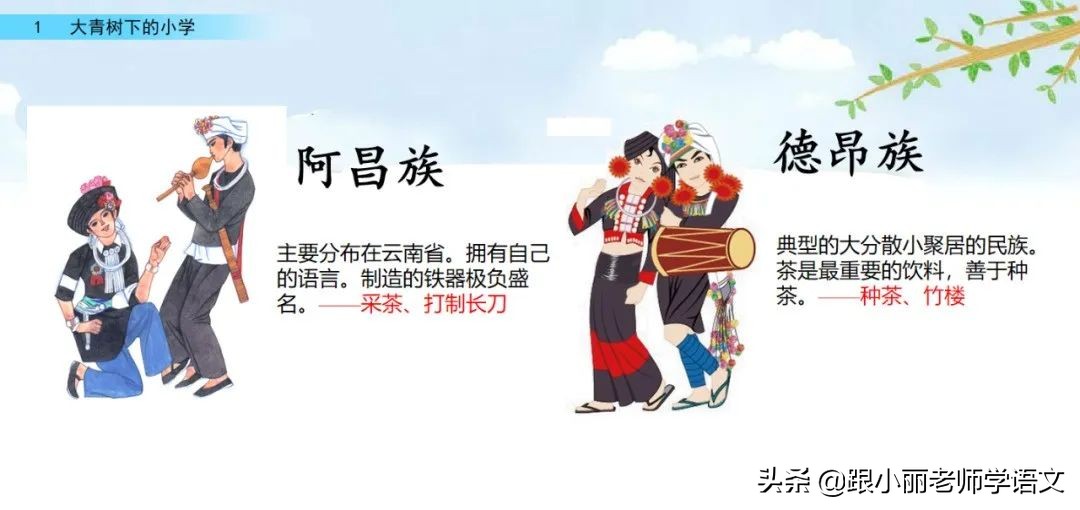 大青树下的小学重要背诵内容,大青树下的小学重点知识点