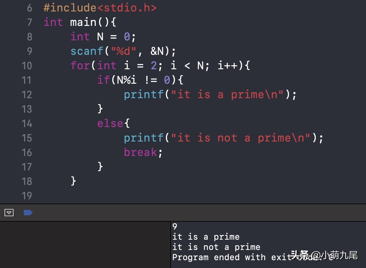 C语言实现素数判断，条件语句可不能忘