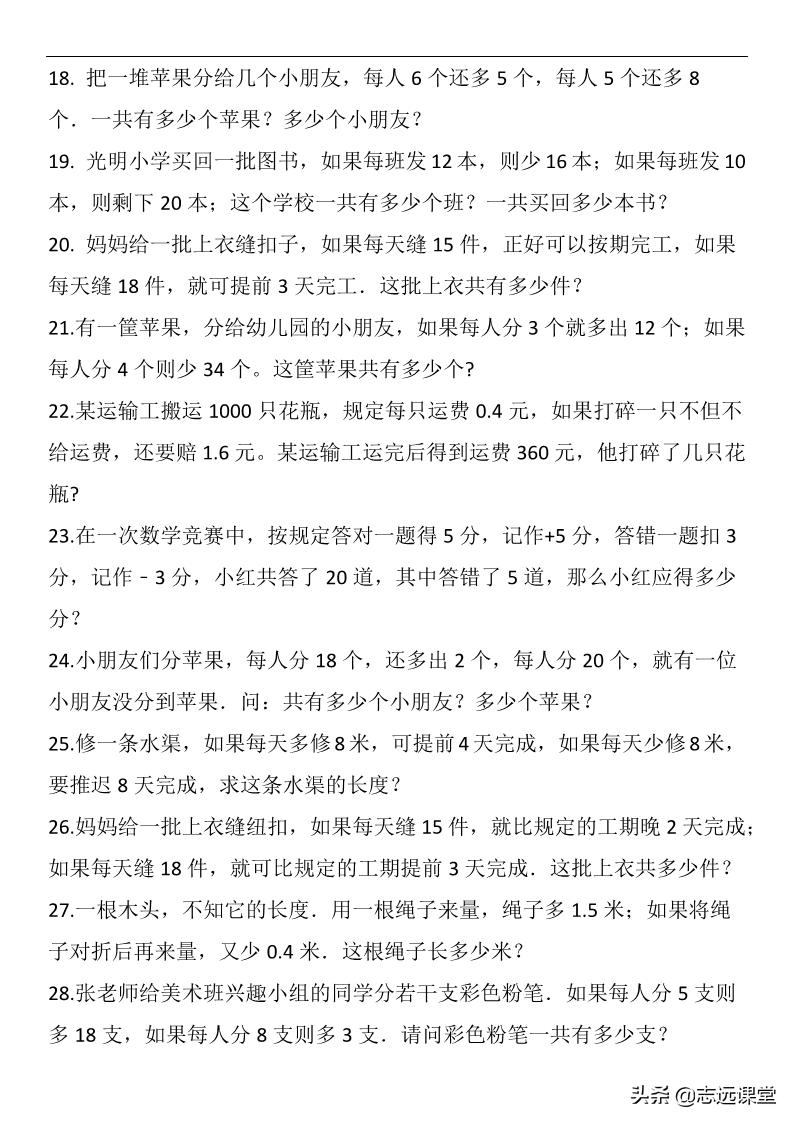 奥数复杂盈亏问题的解题技巧,三年级奥数盈亏问题公式是什么