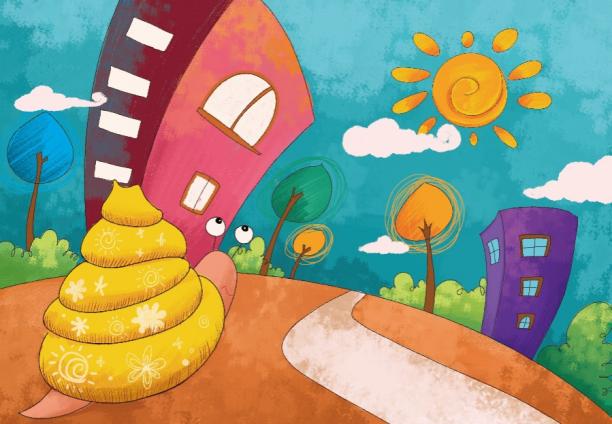 儿童创意美术课程：小蜗牛