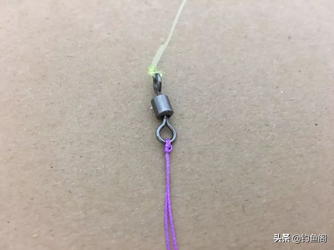 黑坑大鱼子线防缠绕打结法,子线不打结可以钓大物吗