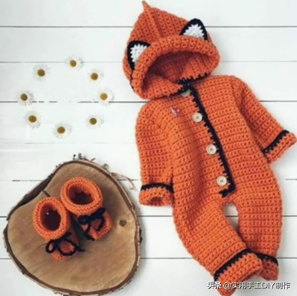 叶子针织宝宝连体衣裤教程 (连体婴儿裤子针织教程)