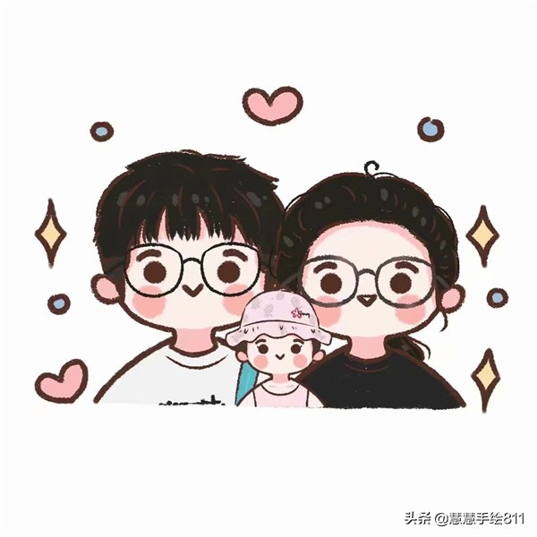 蜡笔娃娃手绘头像可爱,卡通女生头像小清新可爱简单手绘