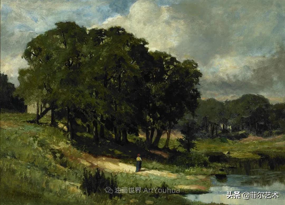 欧洲田园油画风景图片大全,古典油画风景美丽乡村