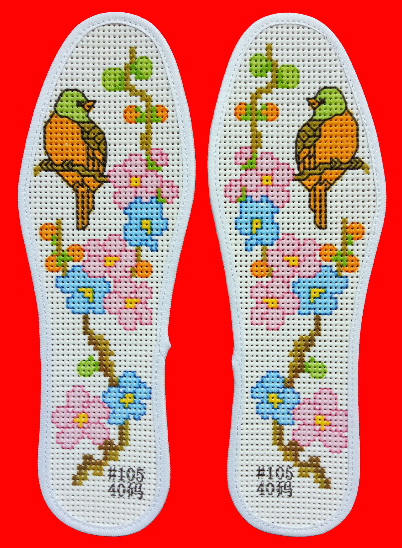 鞋垫艺术品欣赏,鞋垫纹样的寓意