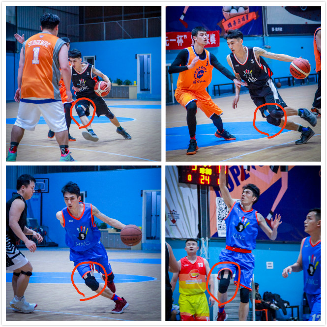 篮球缓解膝盖疼痛的肌贴,篮球膝盖理疗器