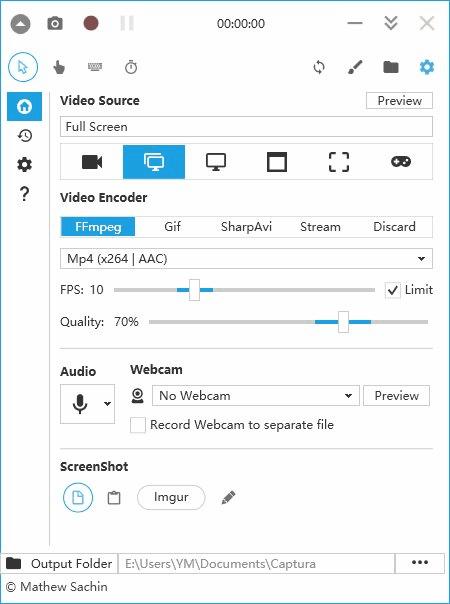 capture录屏软件怎么使用,开源录屏软件capture