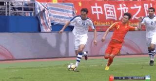 中国vs日本足球姜至鹏,中国日本足球三比三