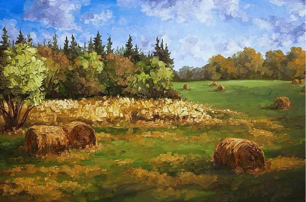 唯美壮丽的印象派风景油画,意境优美的古典风景油画欣赏