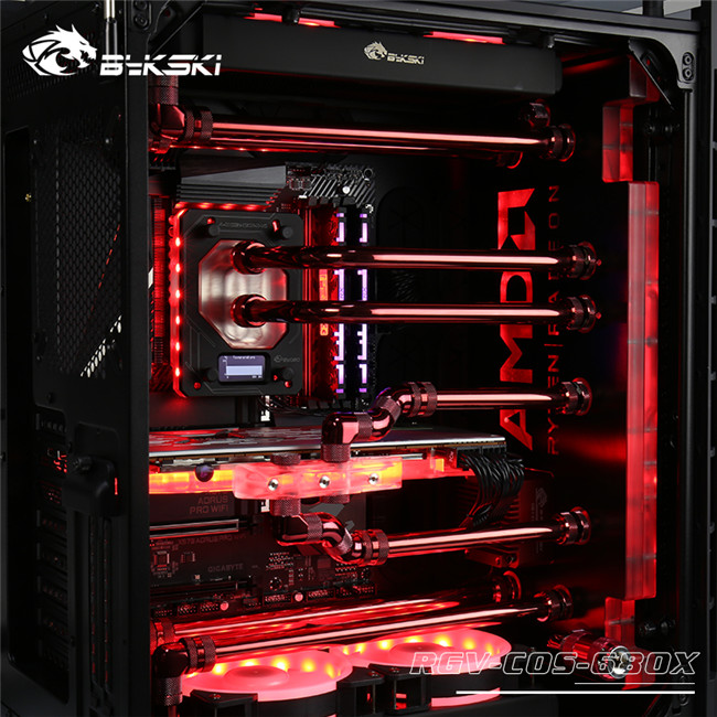 amd水冷游戏电脑,bykski一体显卡水冷评测