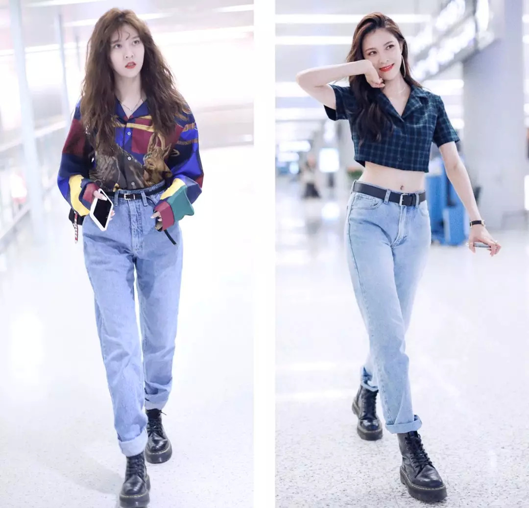 一点也不热，酷妹的马丁靴里都有空调