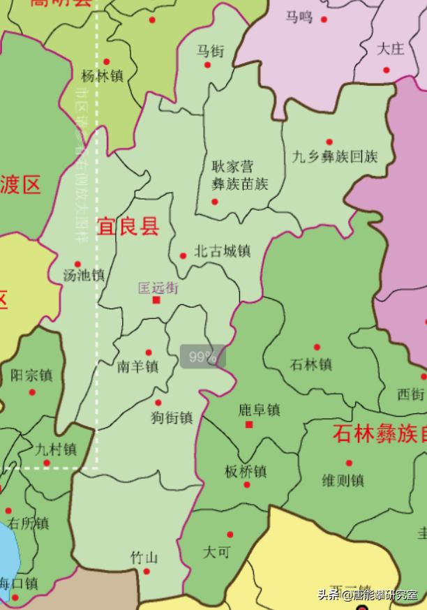 昆明晋宁、东川、宜良、富民24镇人口、土地、工业…最新统计