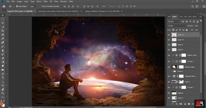 ps人物和风景合成,ps怎么合成有创意的场景