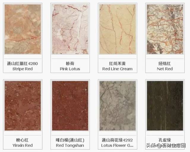 世界石材标准图谱电子书,常用石材品种名称大全图谱