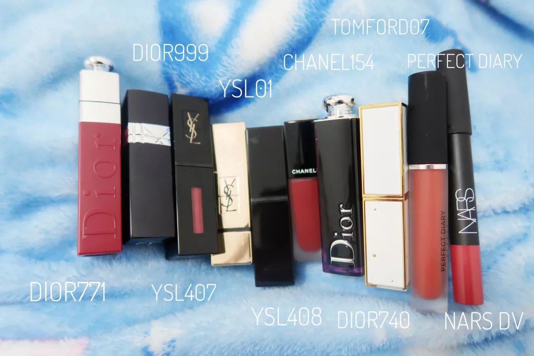 十款口红大牌,最新款的口红试色