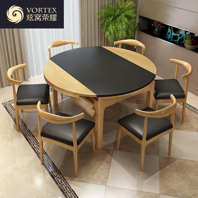 餐桌折叠可收缩圆桌好还是方桌好,家用餐桌是圆桌好看还是方桌好看