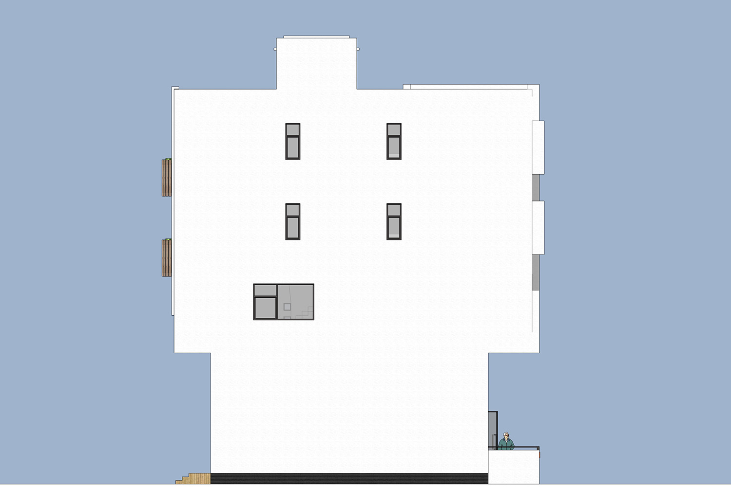 14*14宅基地自建房商铺设计,宽14米深18米怎样设计商铺