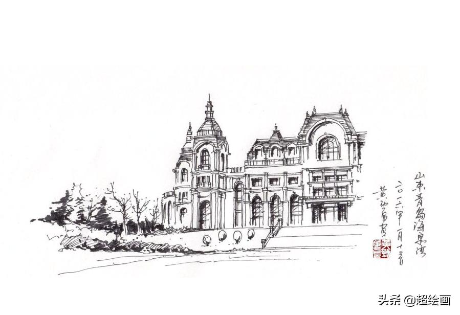 十大顶级钢笔画速写,钢笔速写100幅图片
