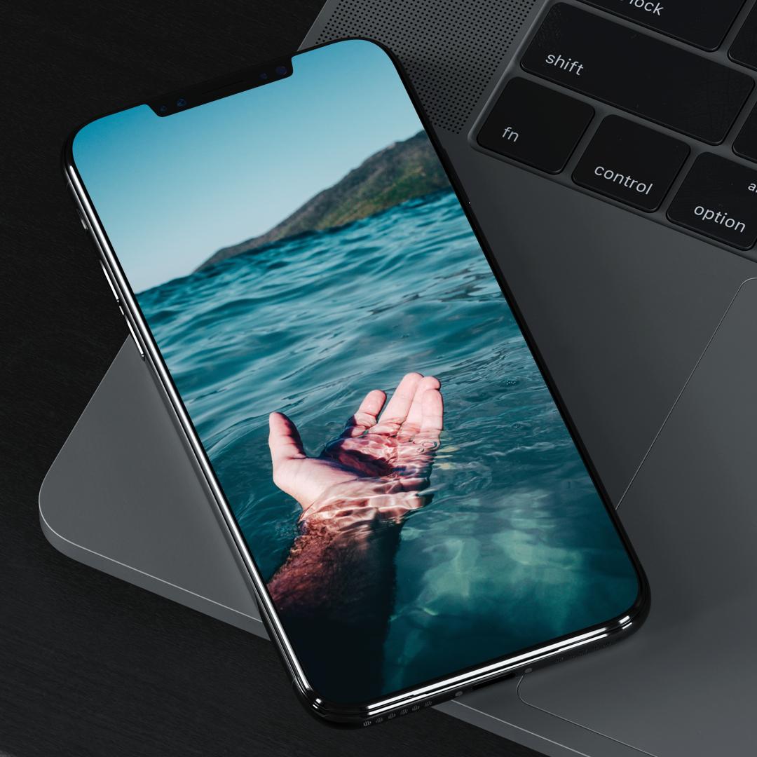 刘海屏手机壁纸苹果,iphone11桌面壁纸刘海屏