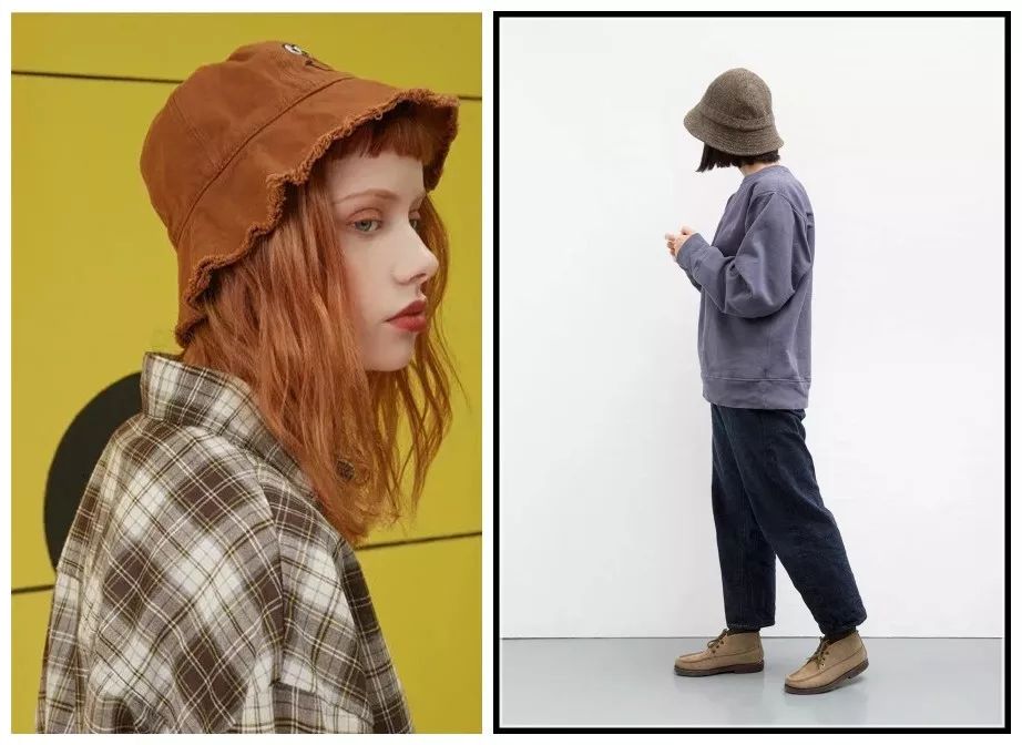适合秋冬戴的巨显脸小的渔夫帽,渔夫帽戴对不仅时髦还显脸小