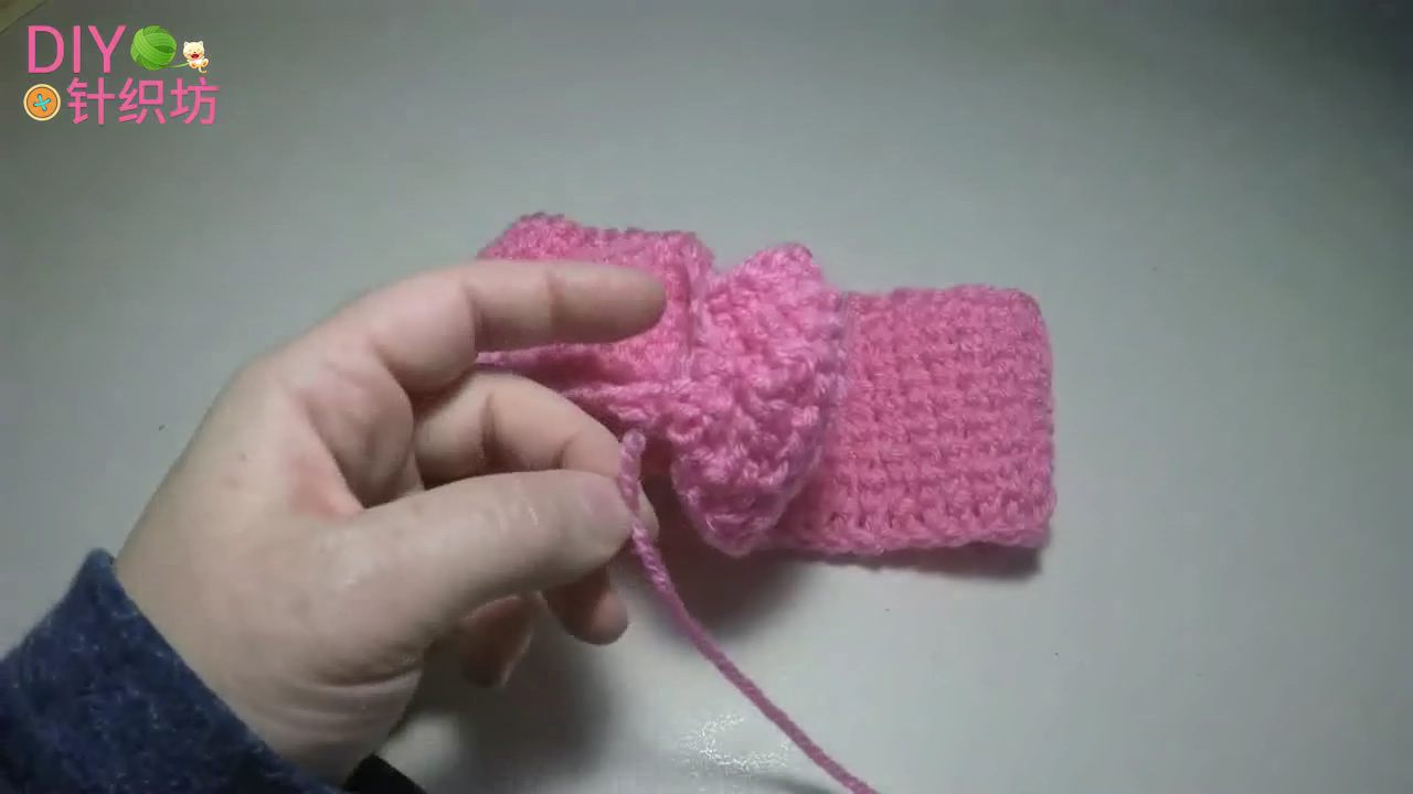 碎花复古飘带蝴蝶结发带,法式交叉针织发带