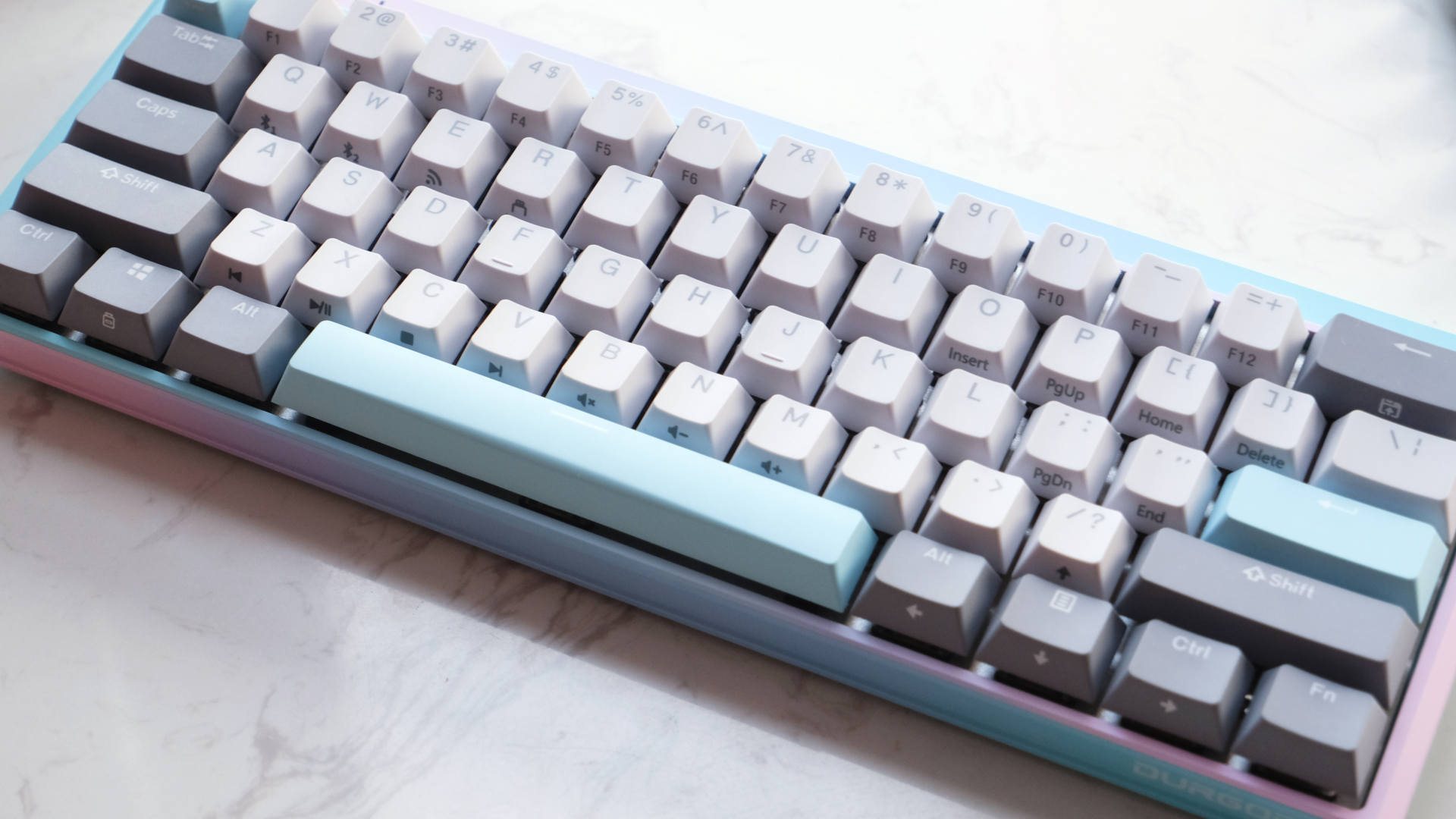 杜伽k310樱桃黑轴键盘测评,杜伽k310w无线银轴机械键盘