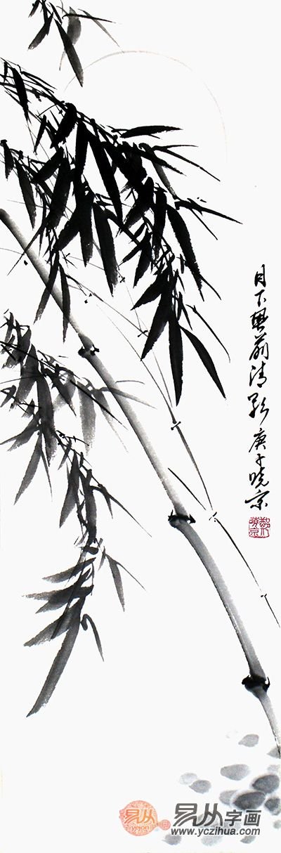 用铅笔画梅兰竹菊四幅国画,郑晓京梅兰竹菊作品欣赏