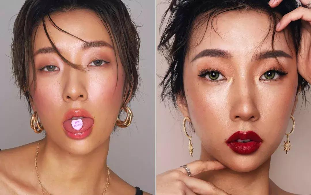 单眼皮肿眼泡眼尾上翘眼妆画法,单眼皮眼妆的画法初学者视频