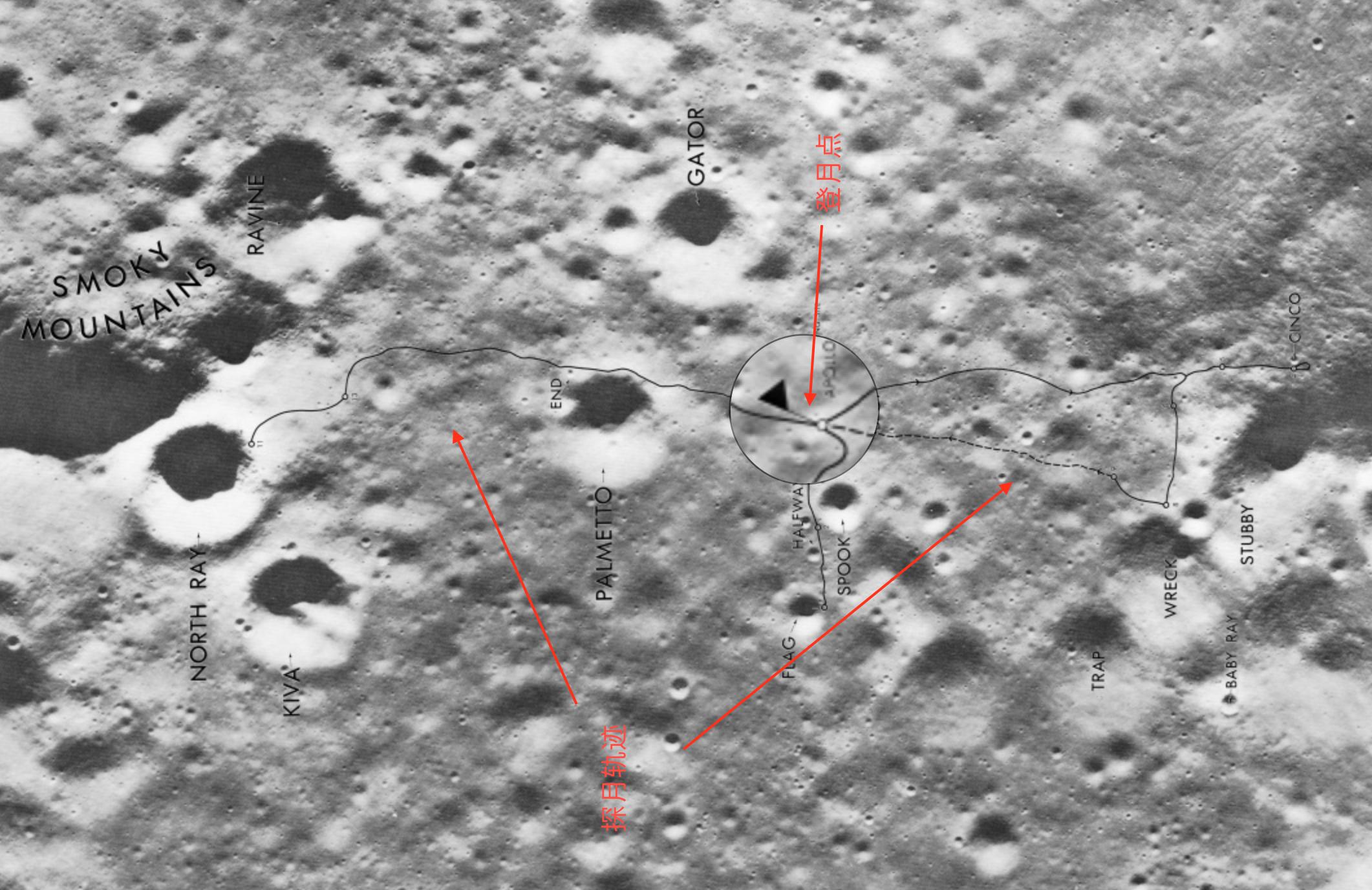 谷歌月球看飞船坐标,2019谷歌月球高清地图