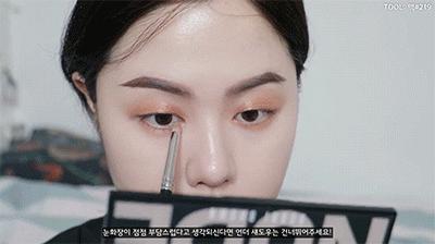 单眼皮肿眼泡眼尾上翘眼妆画法,单眼皮眼妆的画法初学者视频